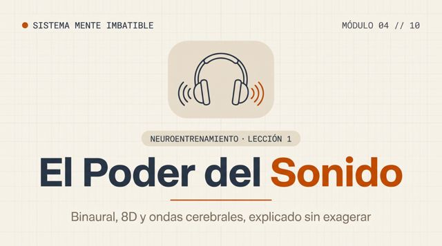 Lección 4 — El poder del sonido