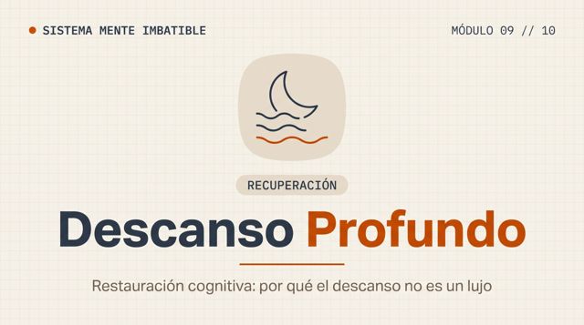 Lección 9 — Descanso profundo